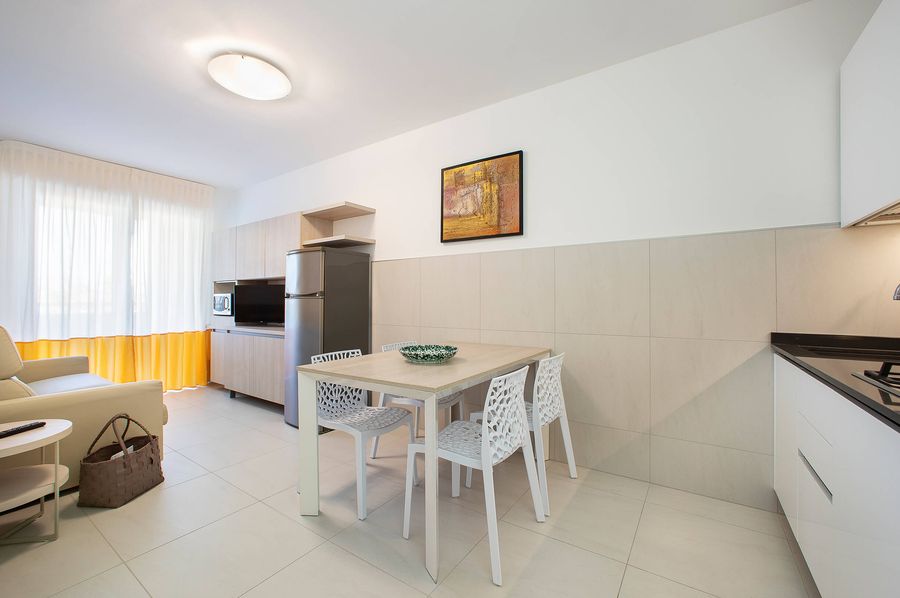 Residence Serenissima: pronájem dvoupokojových apartmánů v Bibione