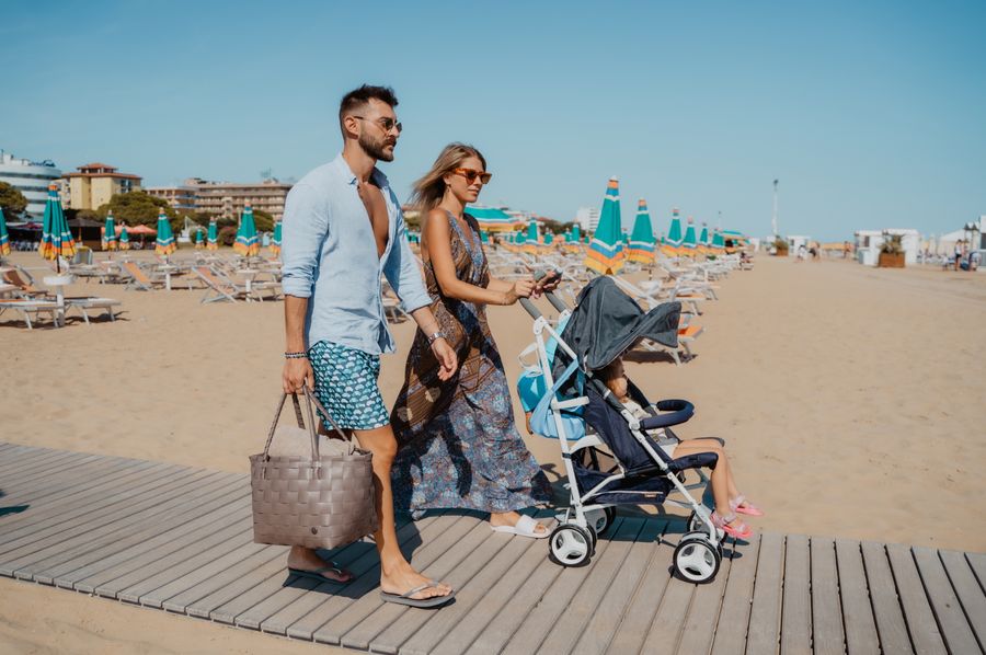 Ośrodek wypoczynkowy Residence Serenissima w Bibione: mieszkanie dwupokojowe z miejscem na plaży